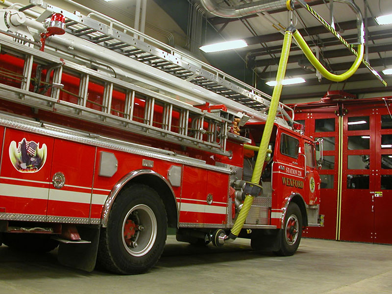 Fire Truck Exhaust Closeup